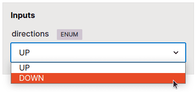 enum input